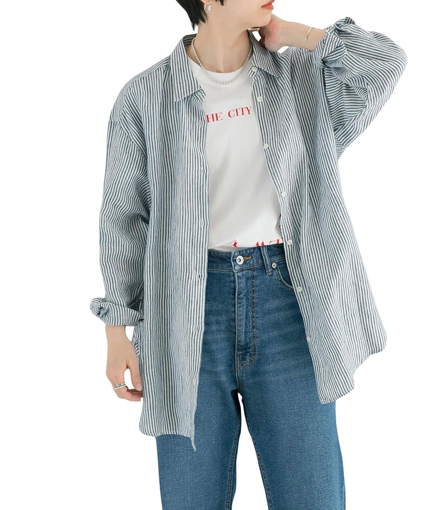 Amazon | [アーバンリサーチ] シャツ ブラウス ソフトリネン